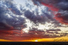 Sunset. My wife mentioned the sky was pretty and I ran outside, took a look and grabbed my Mavic. Up above my house. It's easier than running aroung the neighbourhood looking for an angle.